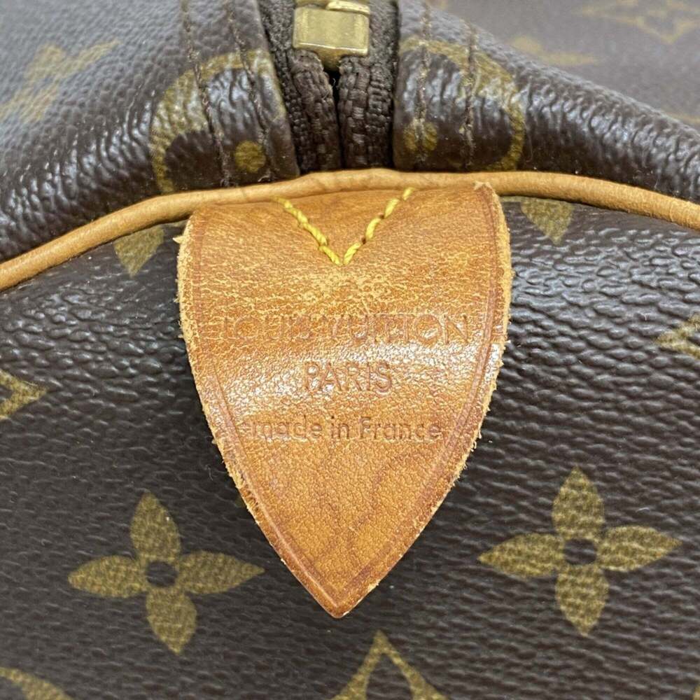 LOUIS VUITTON Authentic Brown Monogram Keepall 55 Boston Bag - Picture 5 of 12